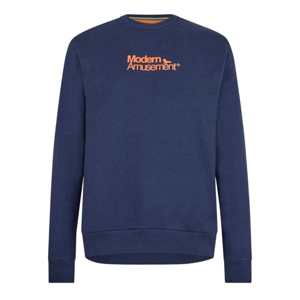 Modern Amusement Mens Structured Relaxed Fit Sweatshirt / Navy